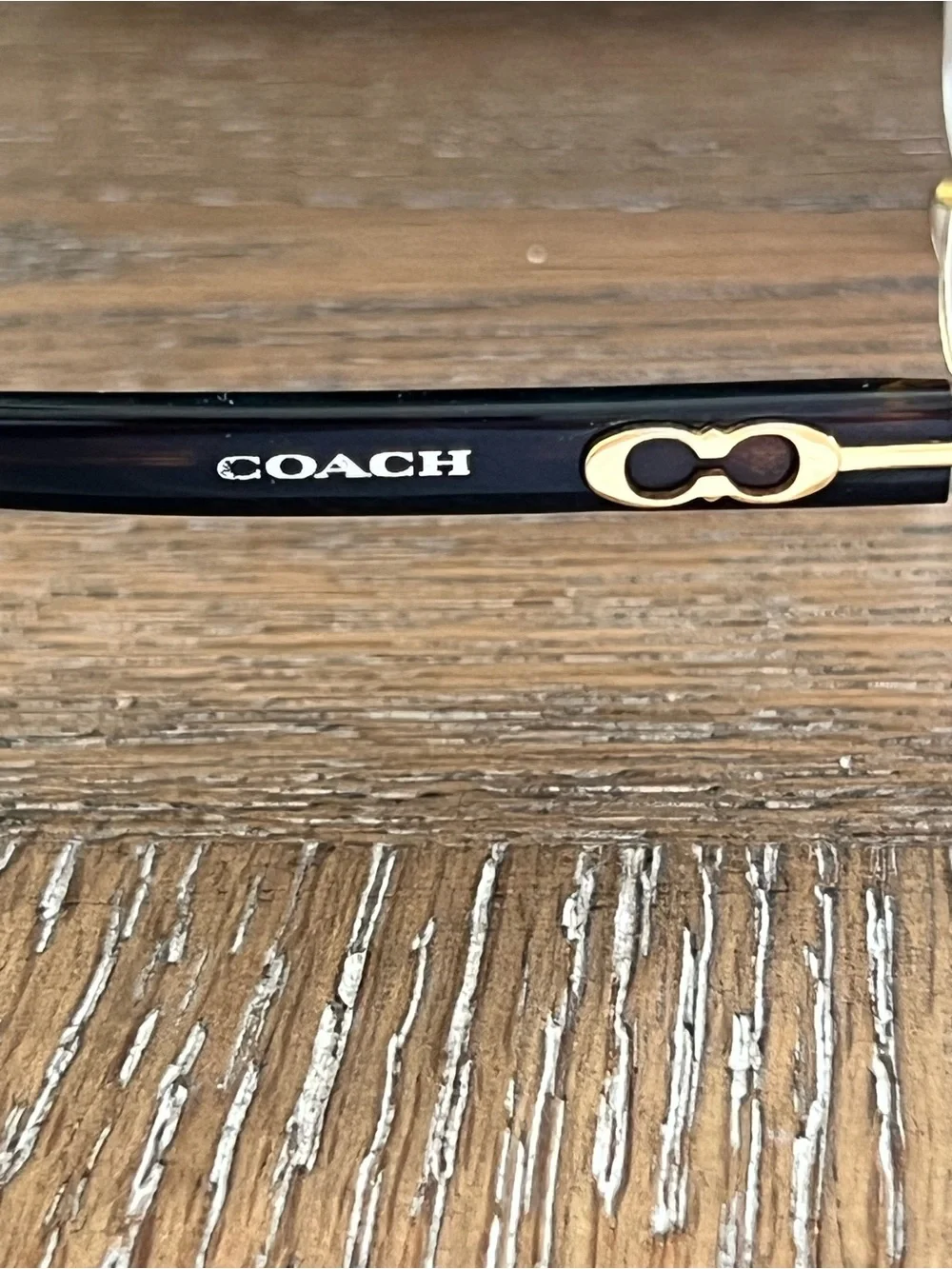 COACH Jackie Women's Brown Tortoiseshell Eyeglasses Case PRESCRIPTION UNKNOWN